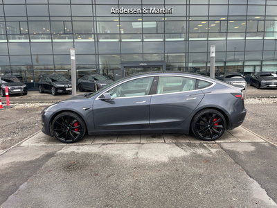 Tesla Model 3 EL Performance FSD & Hvidt interiør AWD 513HK Aut.