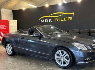 Mercedes E200 1,8 CGi Avantgarde Cabriolet aut. BE