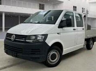 VW Transporter 2,0 TDi 150 Mandskabsvogn m/lad