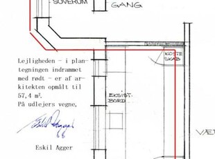 Centralt beliggende, ugenert lejlighed