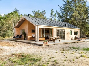 Moderne sommerhus på lukket vej midt i naturen