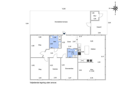 4 værelses hus på 164 m