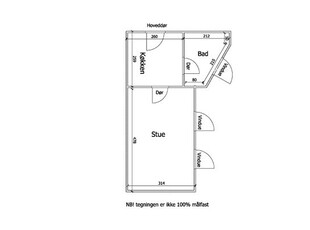 Lej 1-værelses lejlighed på 38 m² i Hjørring