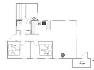 Sommerhus - 4 personer - Nordskrænten