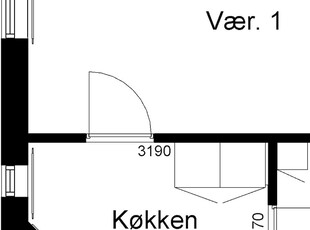 1 værelses ungdomsbolig