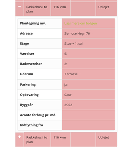 5 værelses lejlighed på 116 m