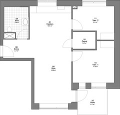 Blichersvej, 92 m2, 3 værelser, 7.963 kr.