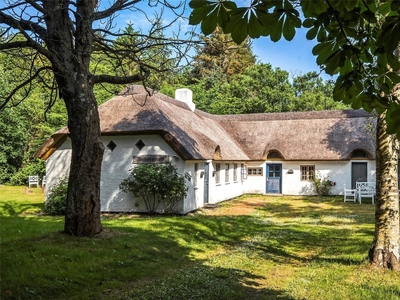 Stråtækt sommerhus i vidunderlige naturomgivelser