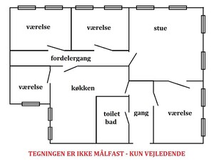 5 værelses lejlighed på 132 m