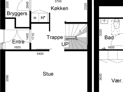 3 værelses rækkehus