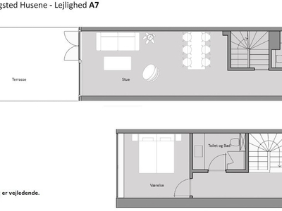 3 værelses lejlighed