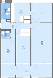 4 værelses lejlighed på 108 m2