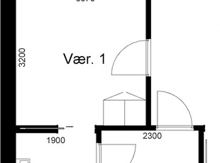 2 værelses familiebolig