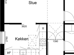 4 værelses familiebolig