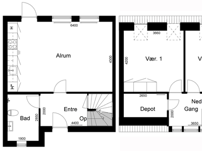 3 værelses hus på 94 m