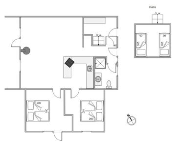 Sommerhus - 6 personer - Horsfold