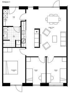 4 værelses hus på 104 m