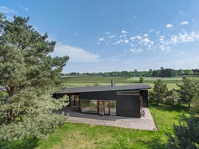 Arkietekttegnet sommerhus tæt på strand ved Hyllingebjerg