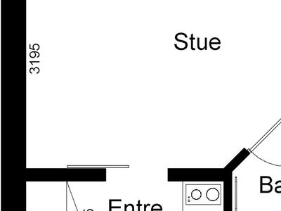 1 værelses ungdomsbolig