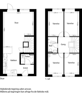 5 værelses hus på 121 m