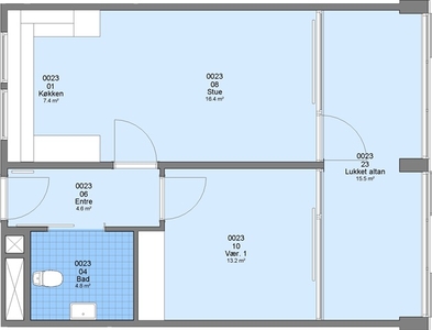 Kvaglundparken, 74 m2, 2 værelser, 4.919 kr.