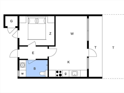 Sommerhus - 2 personer - Langsand - 6960 - Hvide Sande