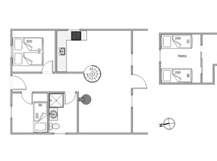 Sommerhus - 5 personer - Søndervang