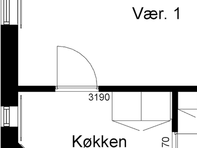 1 værelses ungdomsbolig