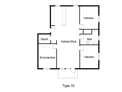 4 værelses lejlighed på 114 m