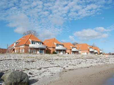 Ferie i Kerteminde med balkon direkte til stranden tæt ved centrum