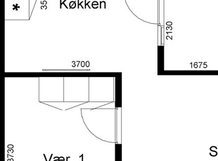 2 værelses familiebolig