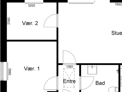 3 værelses familiebolig