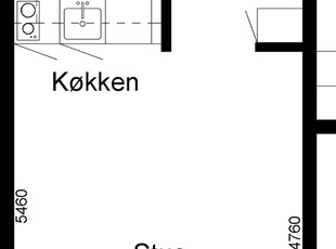 2 værelses ungdomsbolig