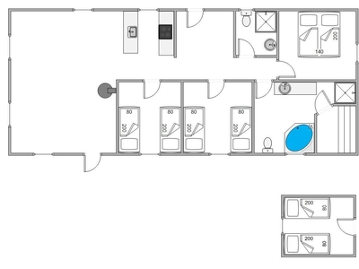 Sommerhus - 6 personer - Vinterlejevej - Haurvig - 6960 - Hvide Sande