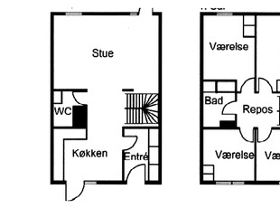 5 værelses lejlighed på 128 m