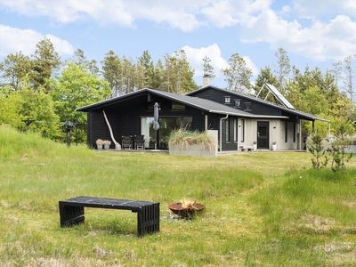 Arkitekttegnet sommerhus på stor og fredfyldt naturgrund