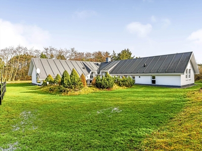 Flot sommerhus med poolafdeling, aktivitetsrum og minigolfbane