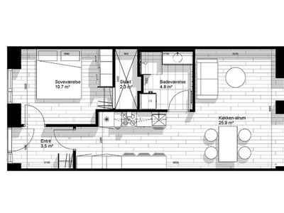 Lej 2-værelses lejlighed på 68 m² i Horsens