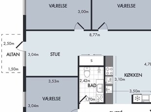 Fin 4-værelses lejlighed på Blegkilde Alle