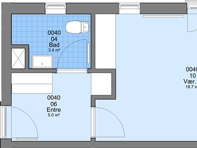 30 m2 lejlighed. Husdyr er tilladt