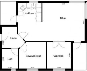 102 m2 lejlighed i Spøttrup