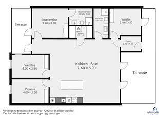 5 værelses hus på 135 m