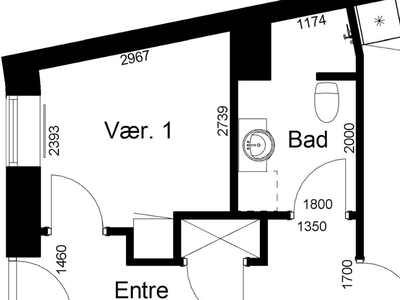 2 værelses ungdomsbolig