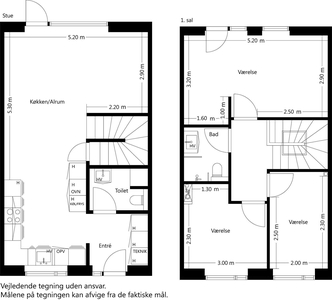 4 værelses hus på 108 m