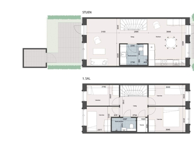 5 værelses hus på 106 m