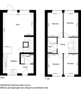 5 værelses hus på 128 m