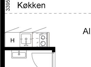 1 værelses ungdomsbolig