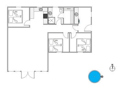 Sommerhus - 6 personer - Blomstervangen