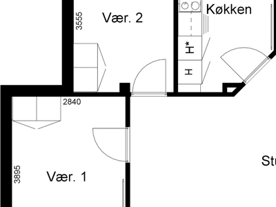 3 værelses familiebolig