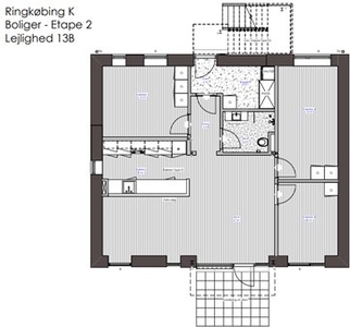 4 værelses lejlighed på 107 m2